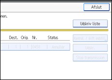 Illustration af betjeningspanelets skærm