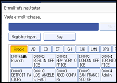 Illustration af betjeningspanelets skærm