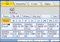 Illustration af betjeningspanelets skærm