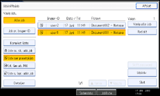 Illustration af betjeningspanelets skærm