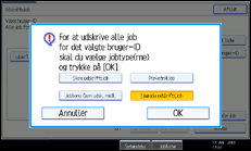 Illustration af betjeningspanelets skærm