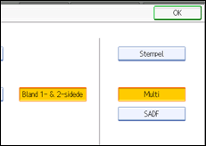 Illustration af betjeningspanelets skærm