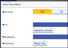 Illustration af betjeningspanelets sk&aelig;rm