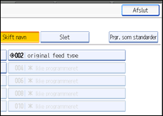 Illustration af betjeningspanelets sk&aelig;rm