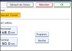 Abbildung Bedienfeld-Display