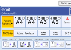 Abbildung Bedienfeld-Display
