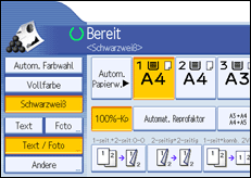 Abbildung Bedienfeld-Display
