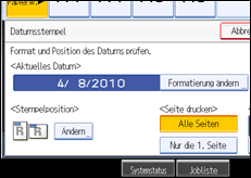 Abbildung Bedienfeld-Display
