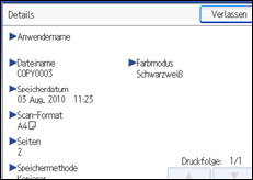 Abbildung Bedienfeld-Display