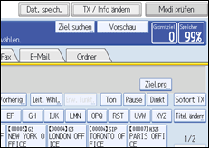 Abbildung Bedienfeld-Display