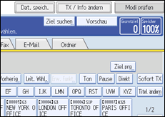 Abbildung Bedienfeld-Display