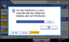 Abbildung Bedienfeld-Display