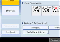 Abbildung Bedienfeld-Display