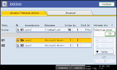 Abbildung Bedienfeld-Display
