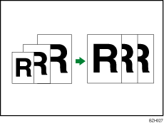 Ilustración de Reducción/Ampliación automática