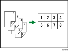 Ilustración de Combinar en una cara