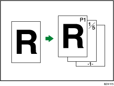 Ilustración de la numeración de páginas