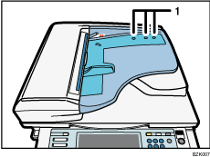 Ilustración de rótulo numerada del ADF