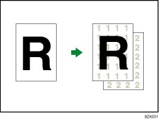 Ilustración de la numeración de fondo