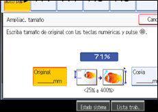 Ilustración de la pantalla panel de mandos