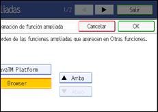 Ilustraci&oacute;n del panel de operaciones