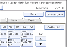 Ilustración de la pantalla panel de mandos