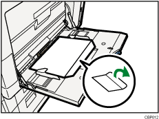 Ilustración de la bandeja bypass