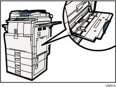 Ilustración de la bandeja bypass