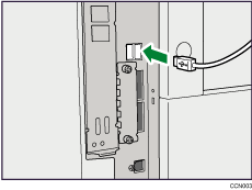 Ilustración de conexión USB