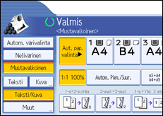 K&auml;ytt&ouml;paneelin n&auml;yt&ouml;n kuvaus