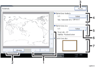 K&auml;ytt&ouml;paneelin numeroitu n&auml;ytt&ouml;