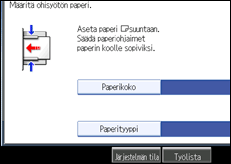 Käyttöpaneelin näytön kuvaus