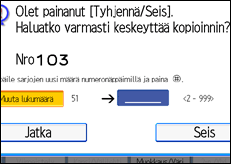Käyttöpaneelin näytön kuvaus