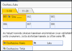 Käyttöpaneelin näytön kuvaus