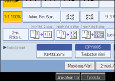 K&auml;ytt&ouml;paneelin n&auml;yt&ouml;n kuvaus