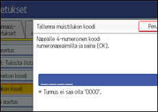 K&auml;ytt&ouml;paneelin n&auml;yt&ouml;n kuvaus