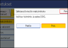 K&auml;ytt&ouml;paneelin n&auml;yt&ouml;n kuvaus