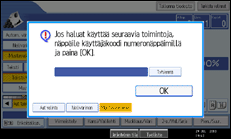 K&auml;ytt&ouml;paneelin n&auml;yt&ouml;n kuvaus