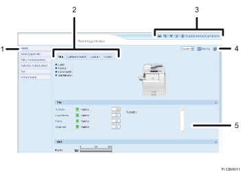 Numeroitu Internet-selaimen näytön kuva