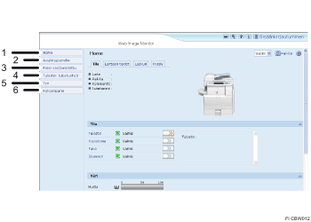 Numeroitu Internet-selaimen n&auml;yt&ouml;n kuva