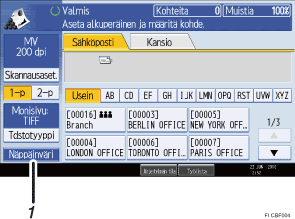 K&auml;ytt&ouml;paneelin numeroitu n&auml;ytt&ouml;