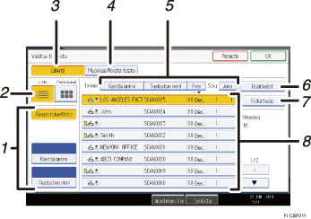 K&auml;ytt&ouml;paneelin numeroitu n&auml;ytt&ouml;