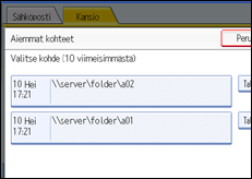 K&auml;ytt&ouml;paneelin n&auml;yt&ouml;n kuvaus