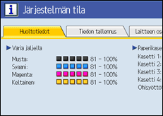 K&auml;ytt&ouml;paneelin n&auml;yt&ouml;n kuvaus