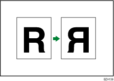 Illustrazione immagine speculare