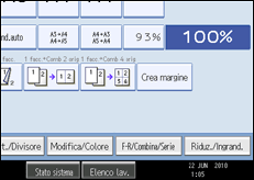 Illustrazione schermata pannello di controllo