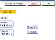 Illustrazione schermata pannello di controllo