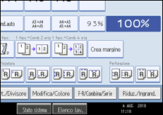 Illustrazione schermata pannello di controllo