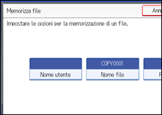 Illustrazione schermata pannello di controllo
