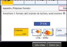 Illustrazione schermata pannello di controllo